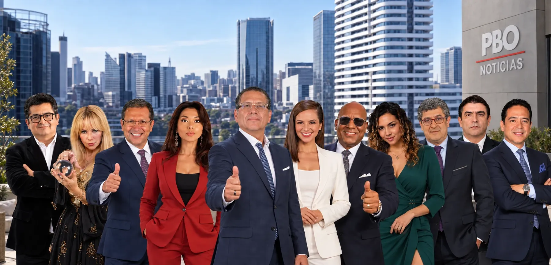 Un equipo de primera — conductores y periodistas de PBO